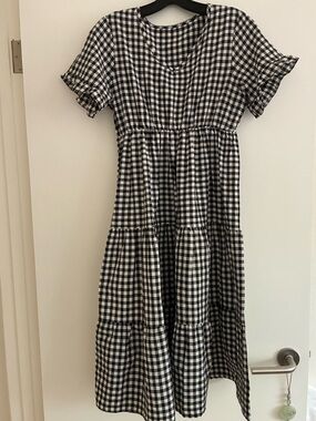 Black & White Tiered Dress
